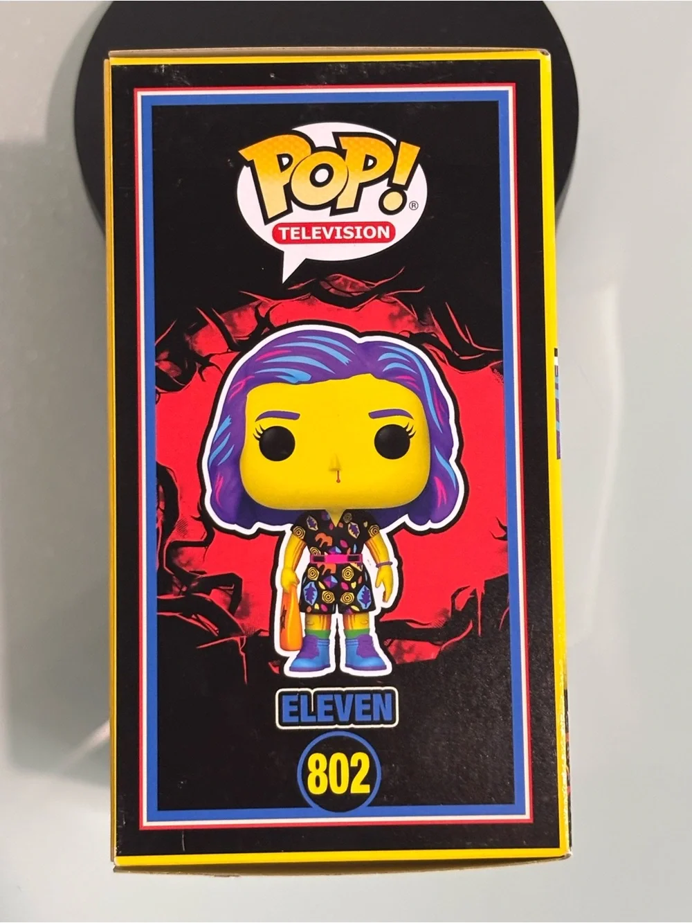 Funko Pop! Television Stranger Things Eleven #802 Neon Blacklight Target Edition - Picture 5 of 5